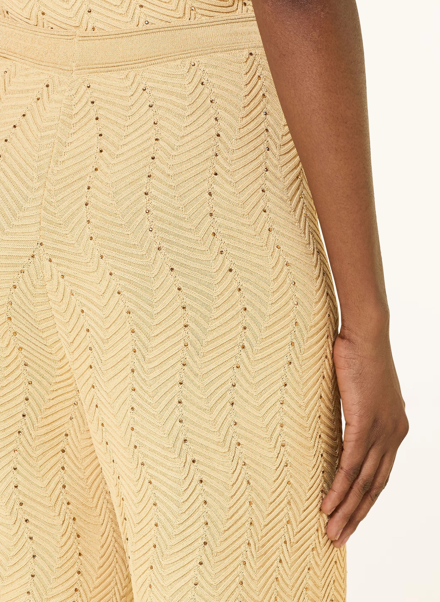 Solène Embellished Knit Trousers – Champagne Shop Byxie