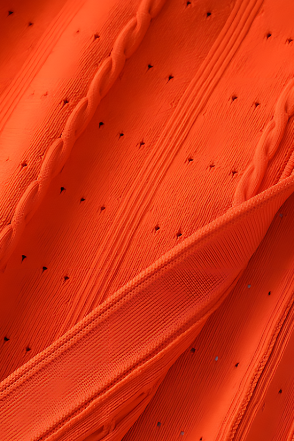 Byxie Sienna Luxe Knit Midi Dress - Orange Shop Byxie