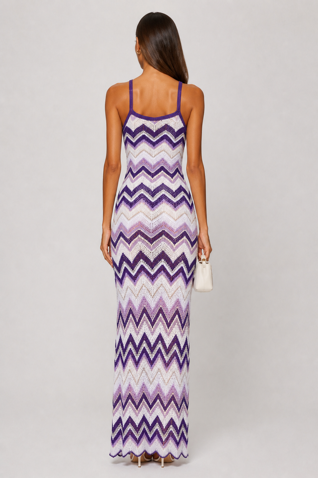 Byxie Zigzag Crochet Knit Maxi Dress Shop Byxie