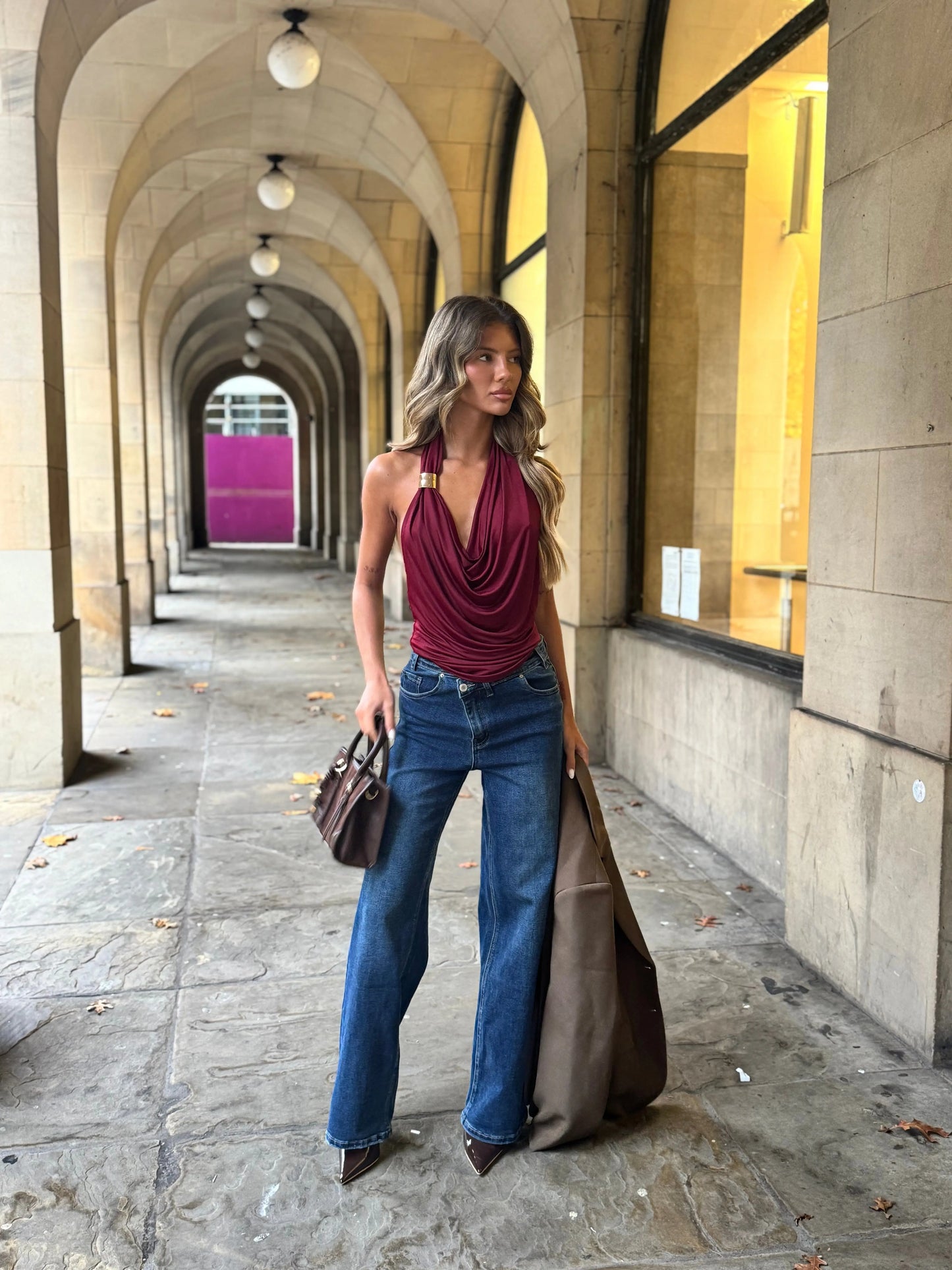 Nia Overlap Jeans - Shop Byxie