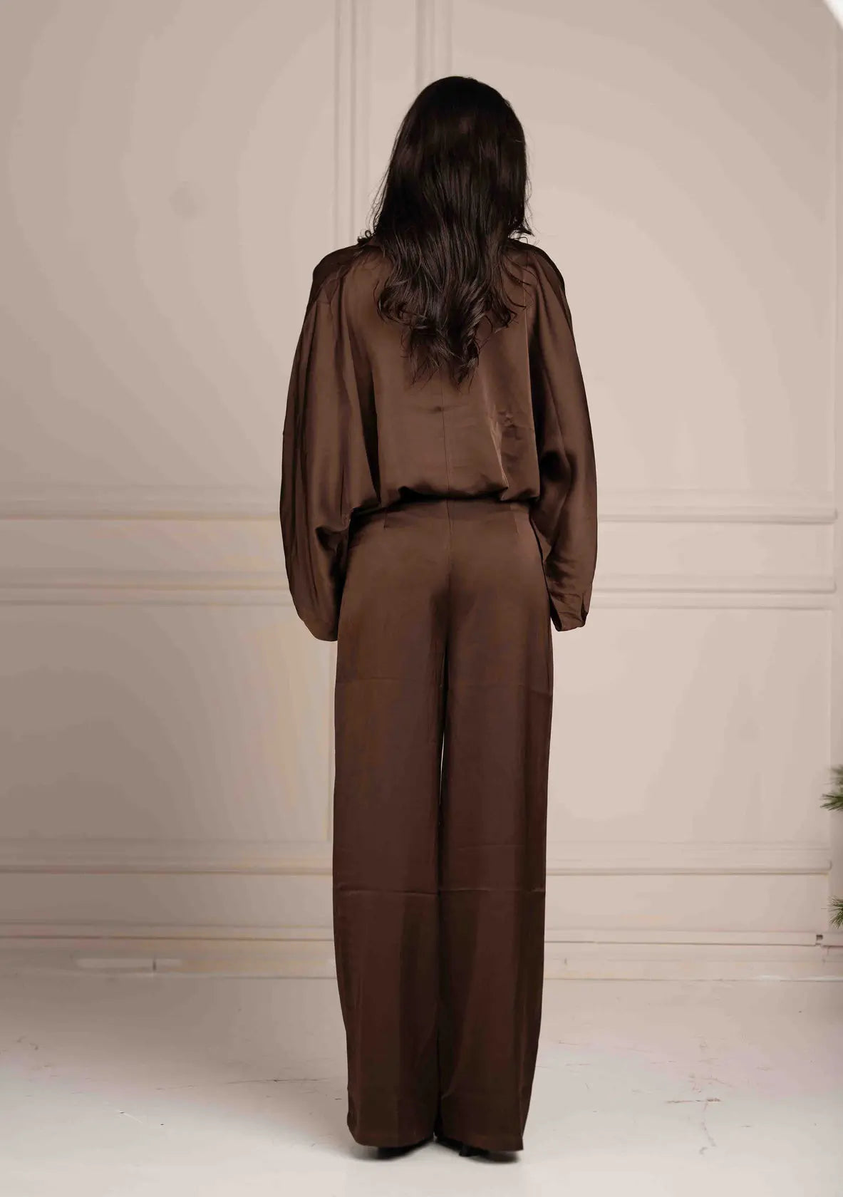 Bubble Hem Satin Blouse Shop Byxie