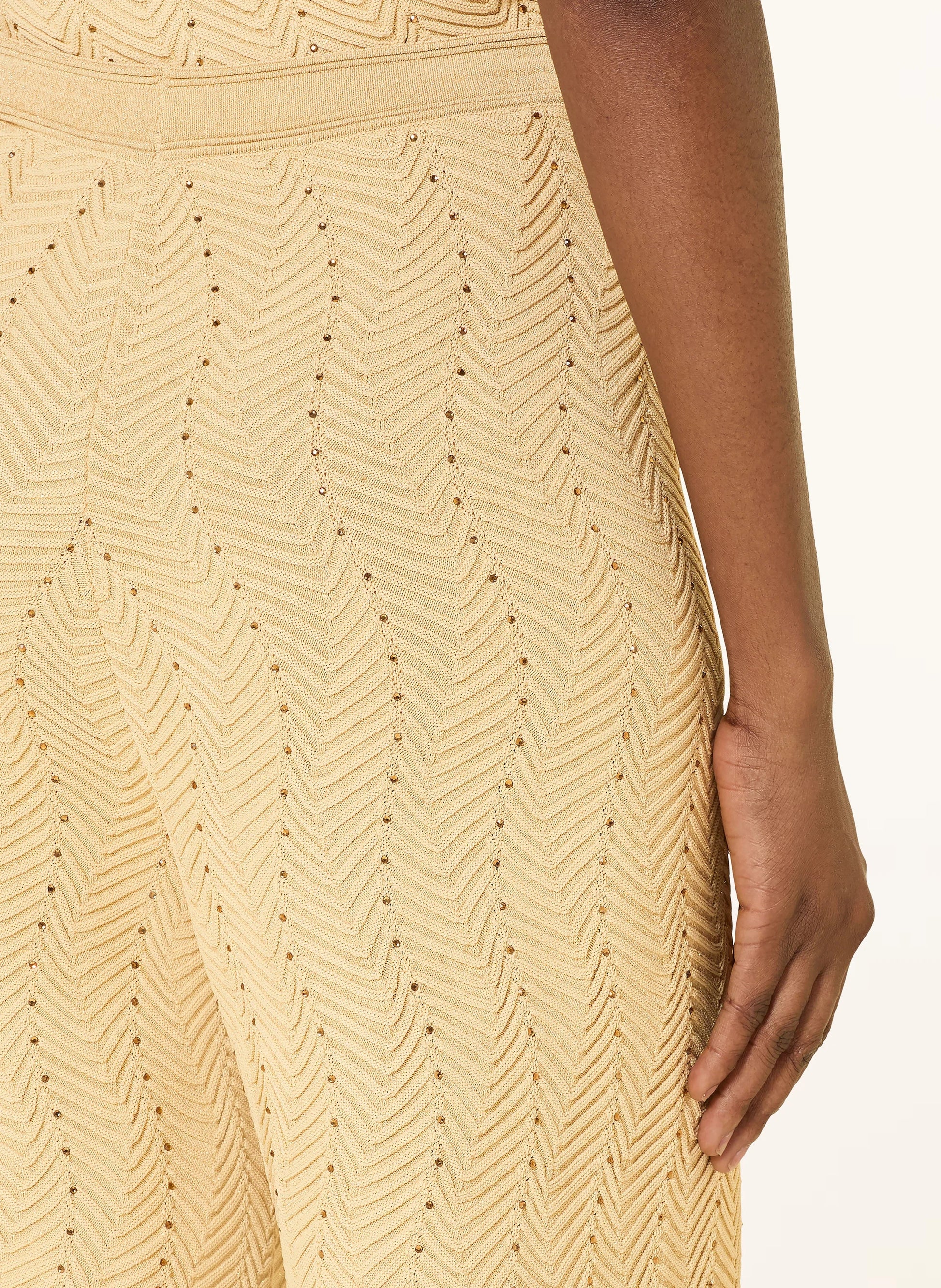 Solène Embellished Knit Trousers – Champagne Shop Byxie