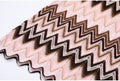 Zahara Zig Zag Knit Dress  – Brown Shop Byxie