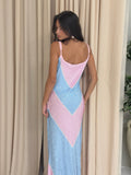 Byxie Valentina Rhinestone Bodycon Maxi Dress - Sky Blue Shop Byxie
