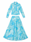 Capri Marble Co-Ord Set – Sky Blue Shop Byxie