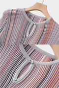 Aminata Stripe Knit Skirt Set - Pink Shop Byxie