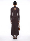 Anesu Striped Knit Maxi Set – Brown Multi Shop Byxie