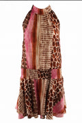 Esmé Reptile Print Halter Mini Dress Shop Byxie