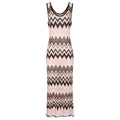 Zahara Zig Zag Knit Dress  – Brown Shop Byxie
