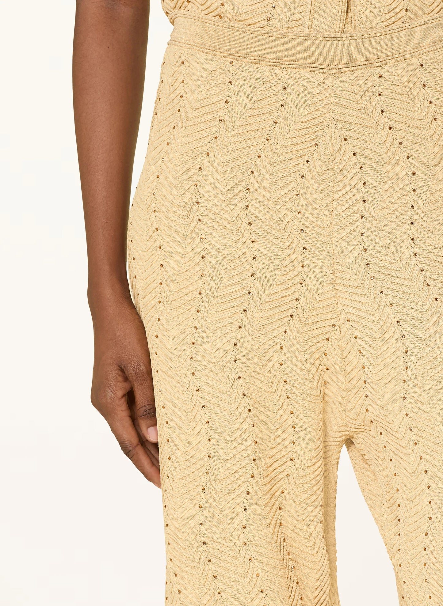 Solène Embellished Knit Trousers – Champagne Shop Byxie