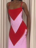Byxie Valentina Rhinestone Bodycon Maxi Dress - Red Shop Byxie
