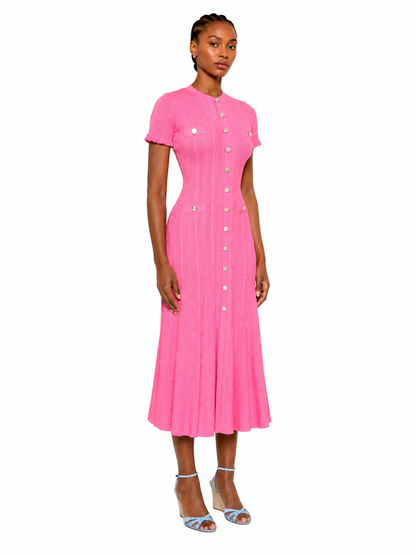 Byxie Sienna Luxe Knit Midi Dress - Pink Shop Byxie