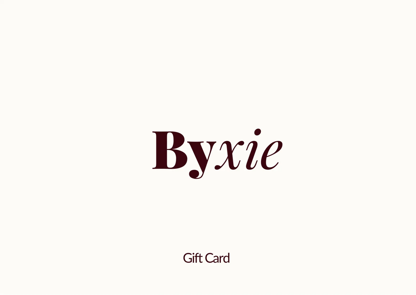 Byxie Gift Card Shop Byxie