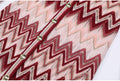Zahara Zig Zag Knit Dress & Cardigan Set – Burgundy Shop Byxie