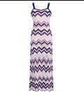 Byxie Zigzag Crochet Knit Maxi Dress Shop Byxie
