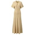 Serena Rhinestone Knit Dress - Champagne Shop Byxie