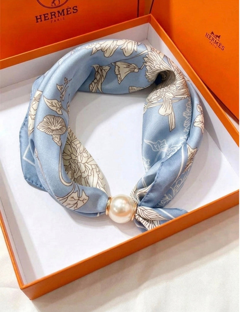 Noelle Pearl Satin Scarf Shop Byxie