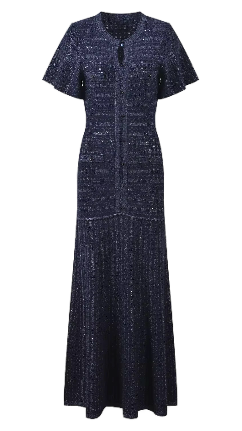 Pre Order - Serena Rhinestone Knit Dress Shop Byxie