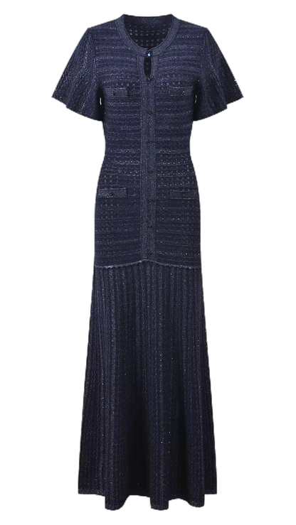 Pre Order - Serena Rhinestone Knit Dress Shop Byxie