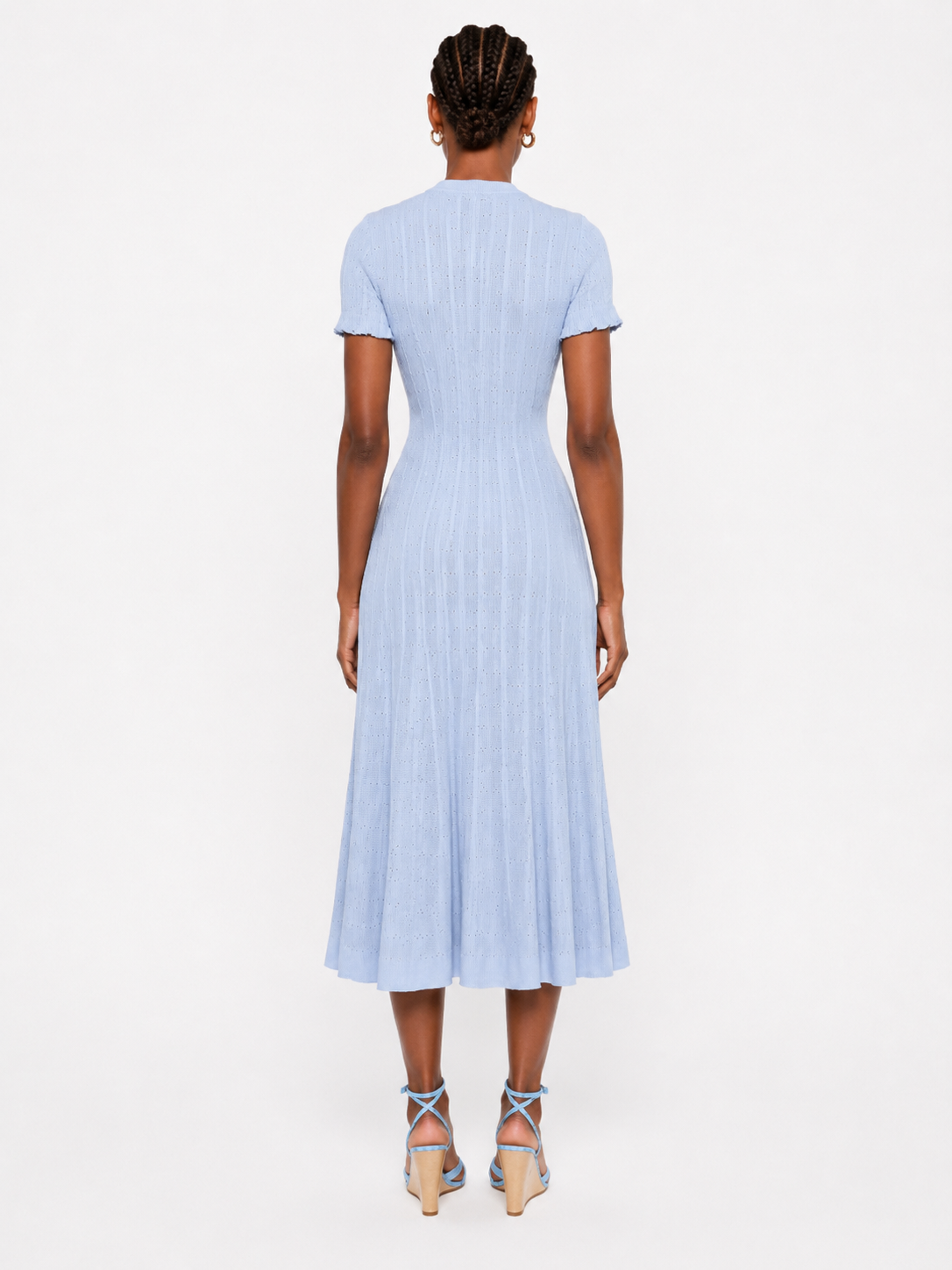 Byxie Sienna Luxe Knit Midi Dress - Baby Blue Shop Byxie