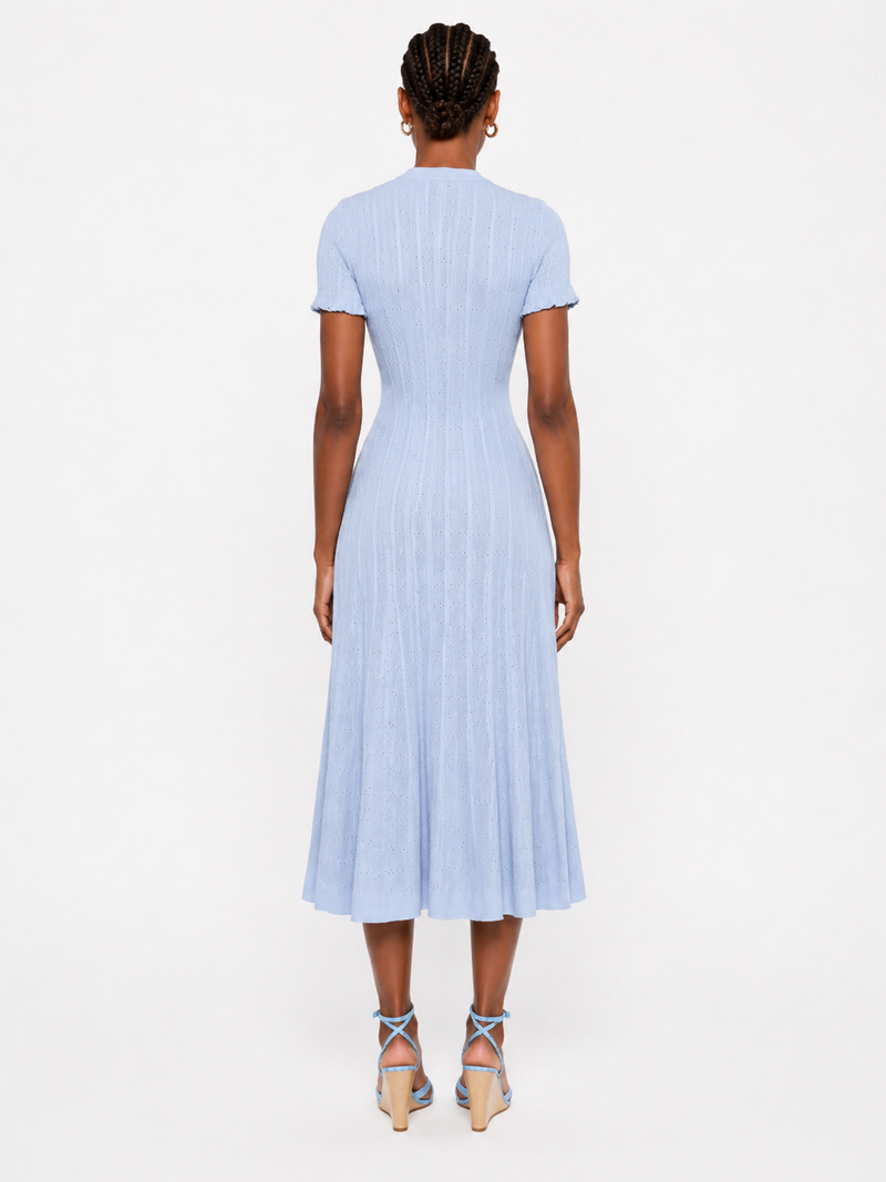 Byxie Sienna Luxe Knit Midi Dress - Baby Blue Shop Byxie