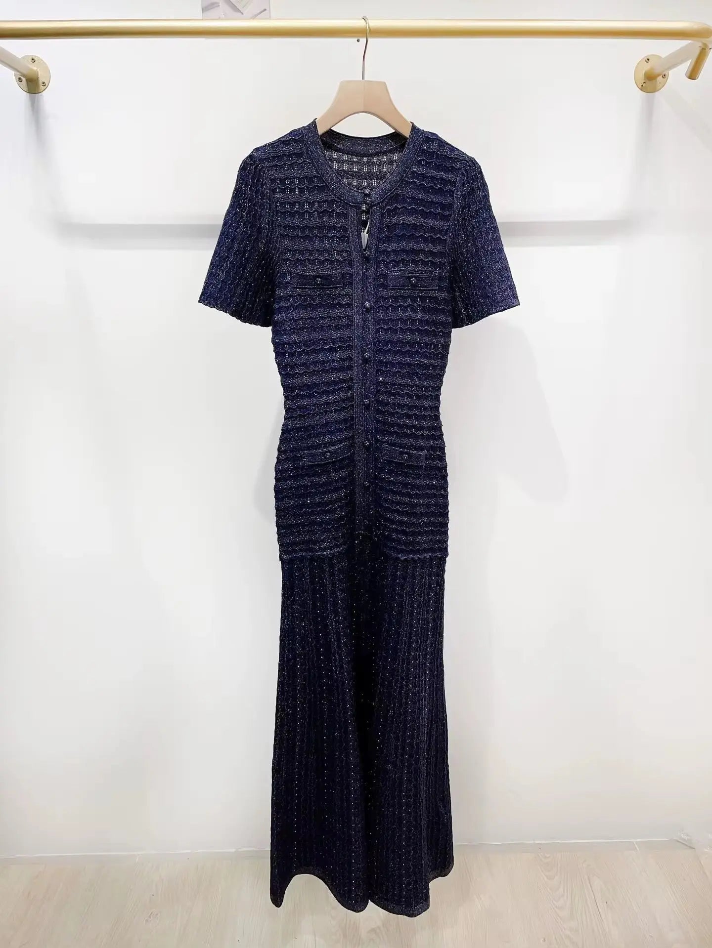 Serena Rhinestone Knit Dress Shop Byxie