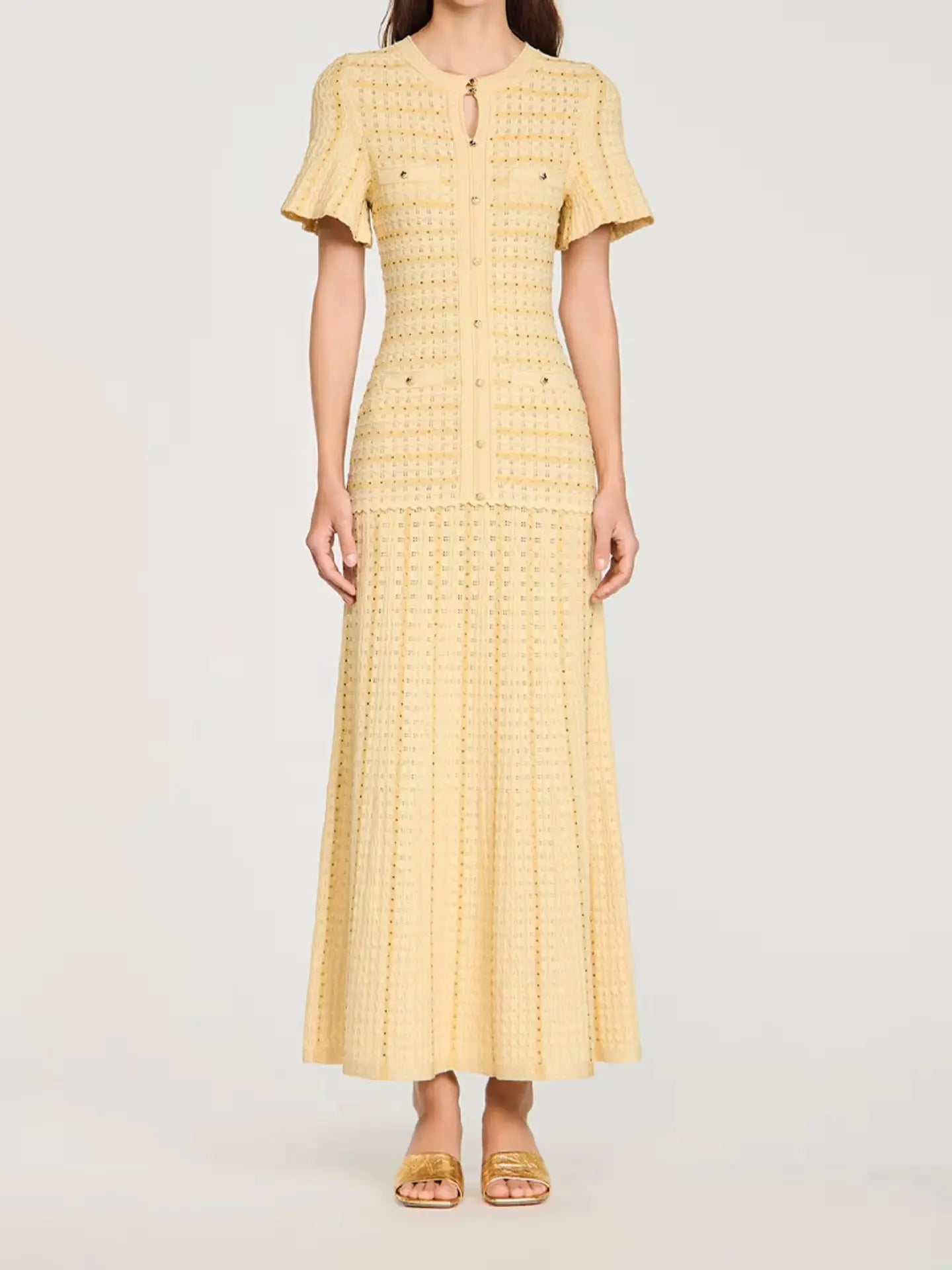 Serena Rhinestone Knit Dress Shop Byxie