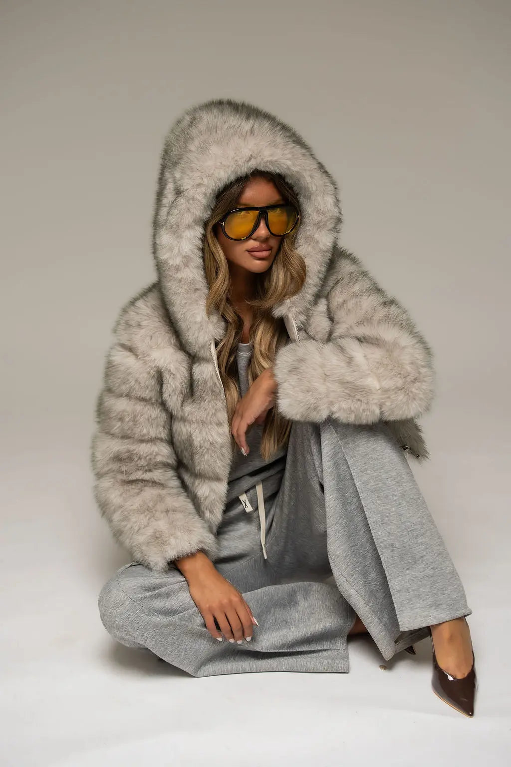 Aspen Faux Fur Hooded Jacket Shop Byxie