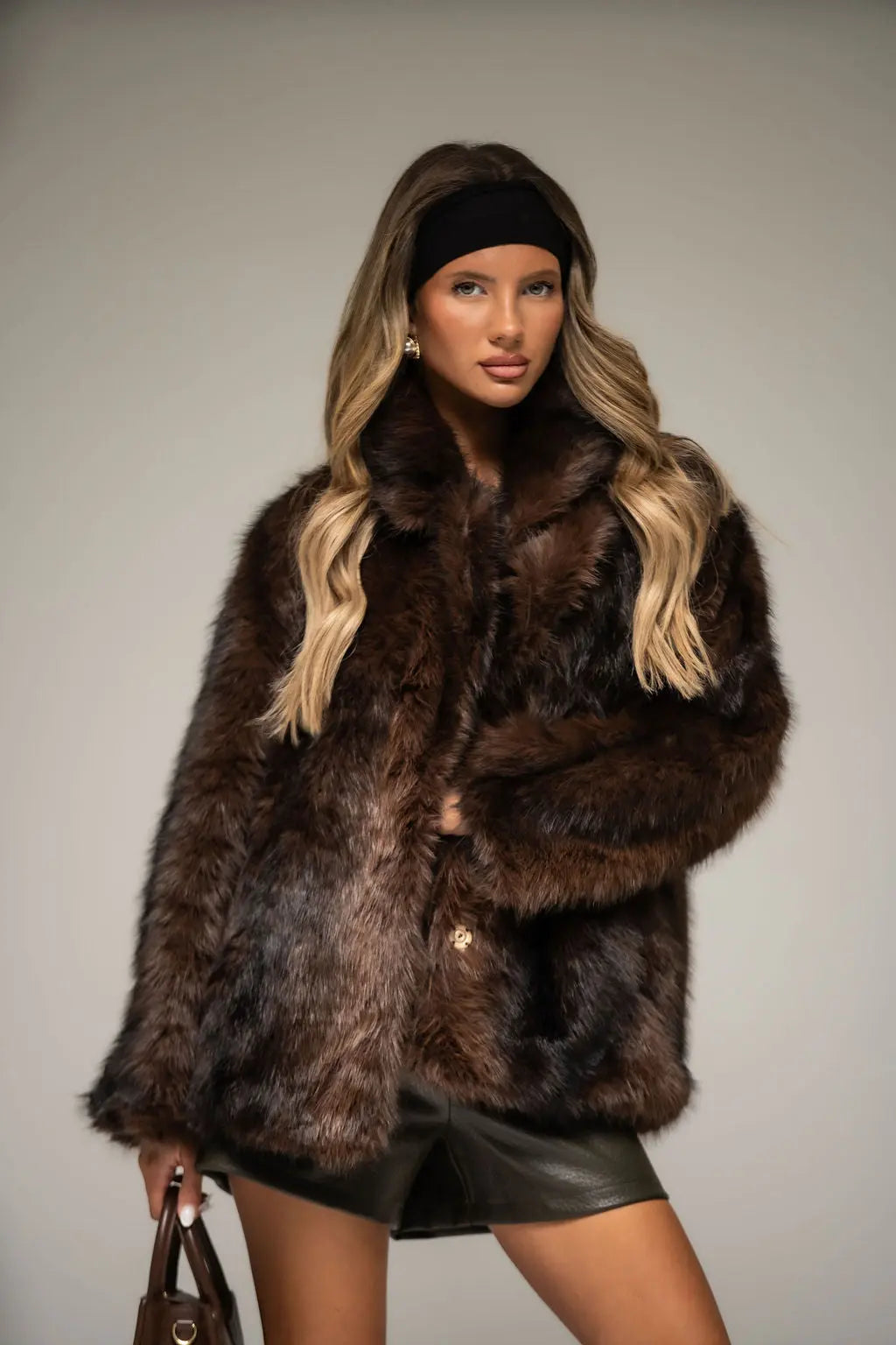 Monroe Faux Fur Coat Shop Byxie
