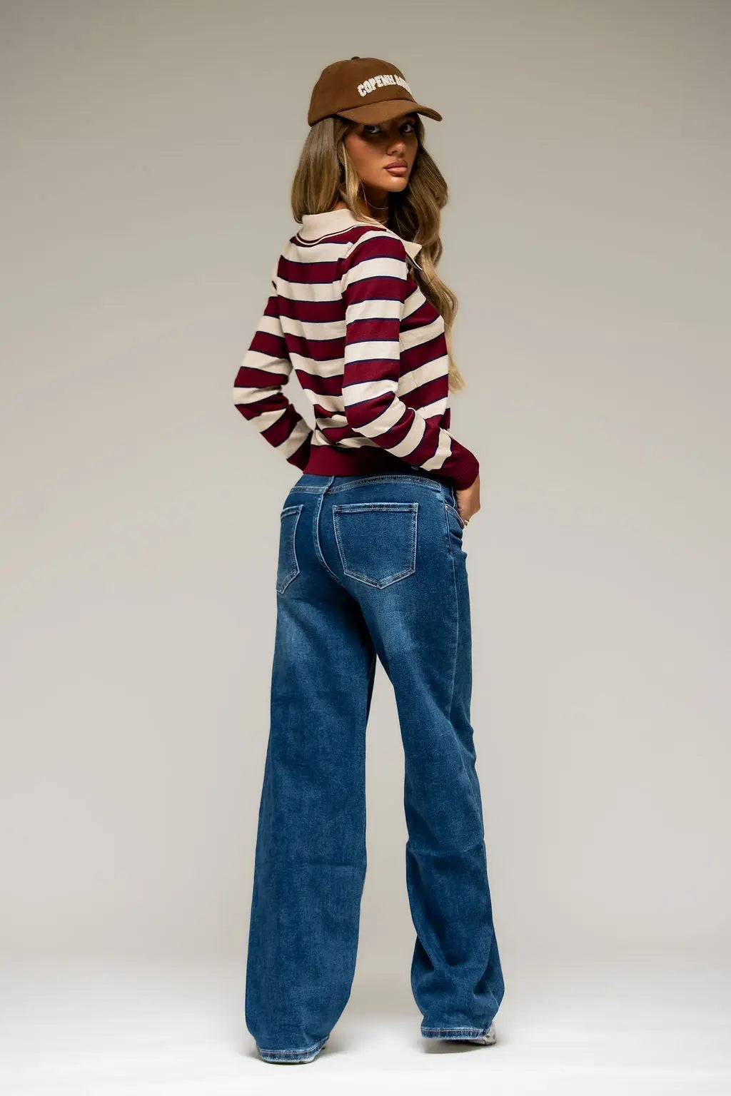 Nia Overlap Jeans - Shop Byxie
