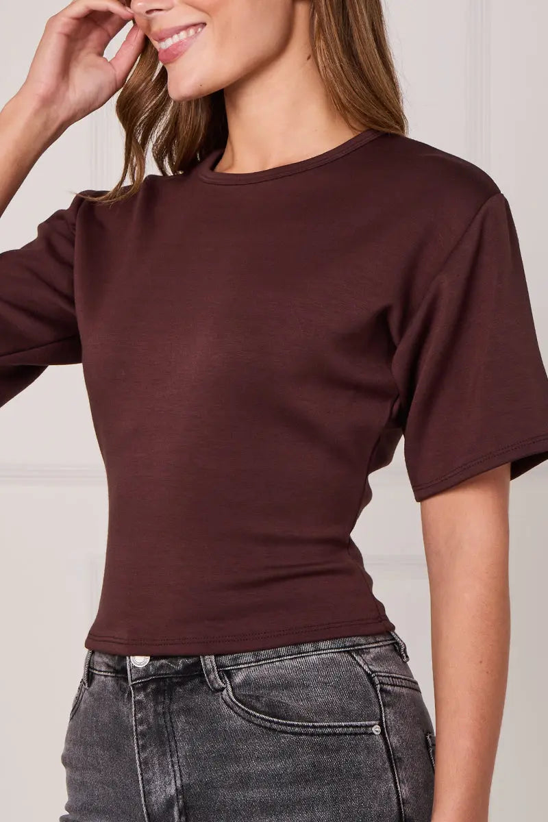 Tari Cinched Waist Tee Shop Byxie