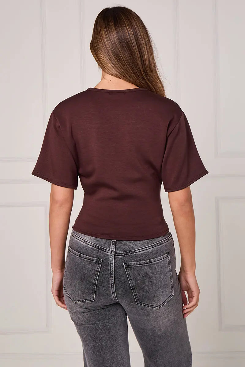 Tari Cinched Waist Tee Shop Byxie