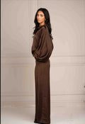 Bubble Hem Satin Blouse Shop Byxie