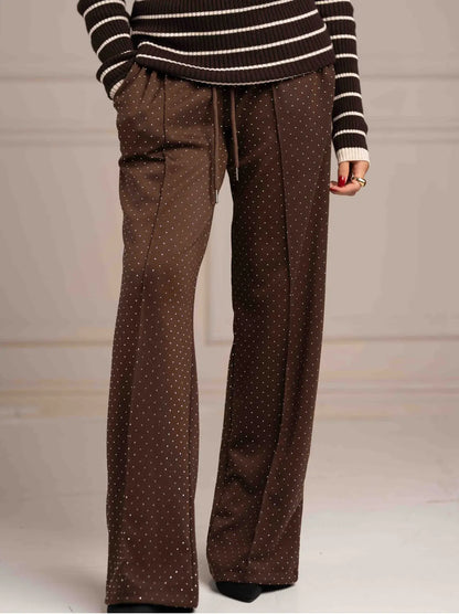 Nia Diamanté Joggers - Brown Shop Byxie