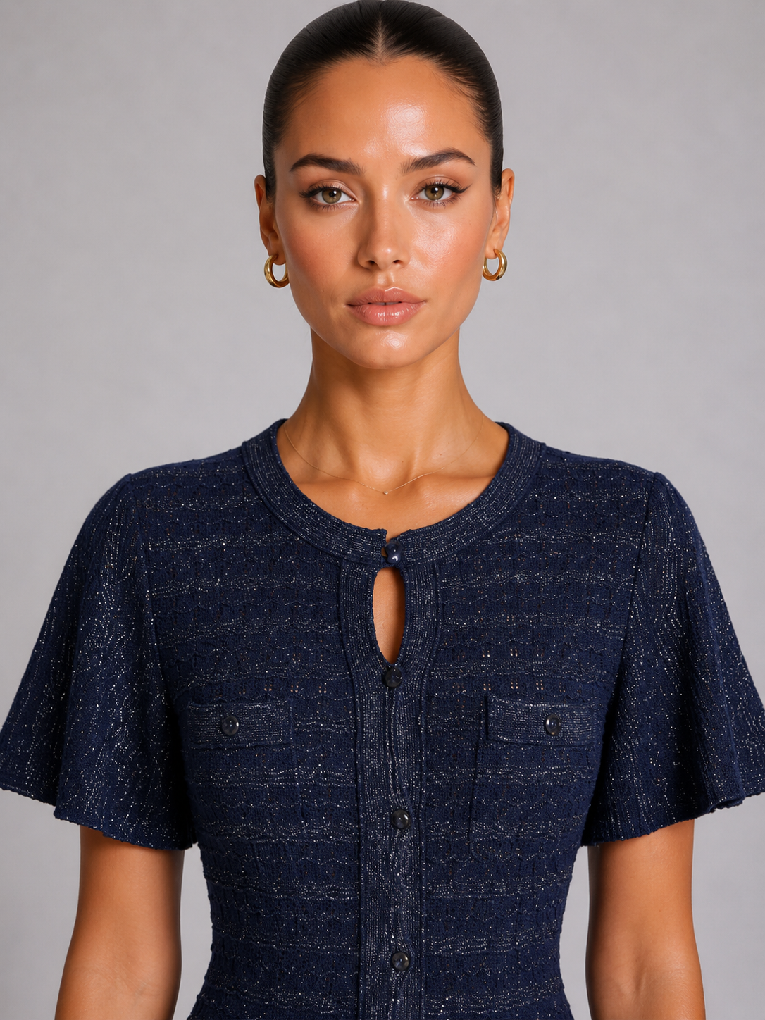 Serena Rhinestone Knit Dress Shop Byxie